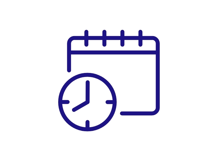 ikona kalendarz i zegar
